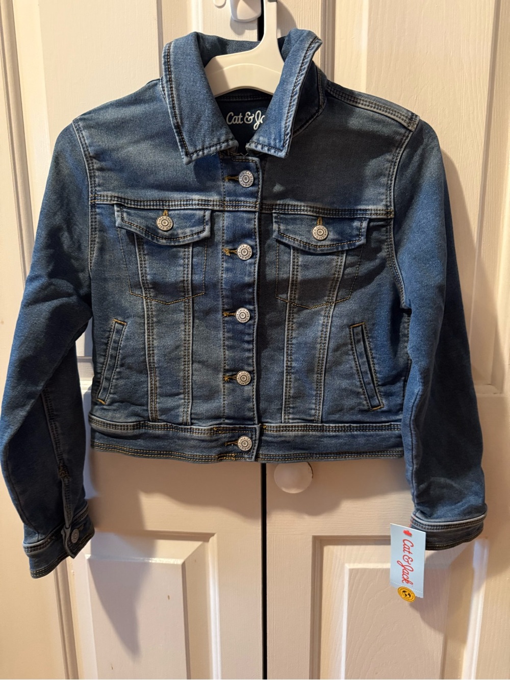 Cat & Jack Size Medium (8) Jean Jacket NWT Medium Wash